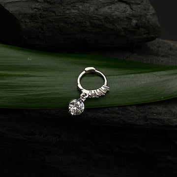 Zircon Drop Nose Ring (Click Lock)